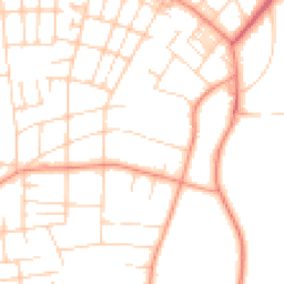 Daytime road noise heatmap for LS8 1DN