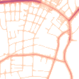 Daytime road noise heatmap for LS8 1DP