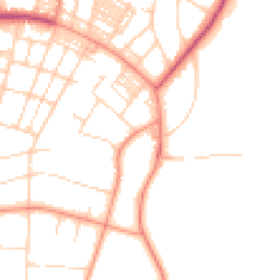 Daytime road noise heatmap for LS8 1DQ