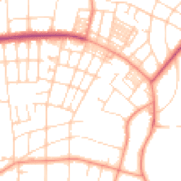 Daytime road noise heatmap for LS8 1DR