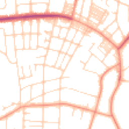 Daytime road noise heatmap for LS8 1DS