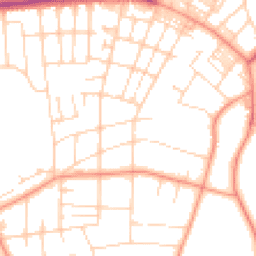 Daytime road noise heatmap for LS8 1DW