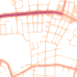 Daytime road noise heatmap for LS8 1ER