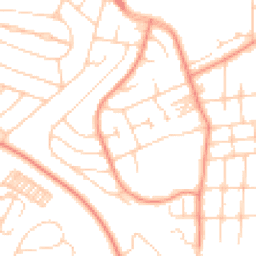 Daytime road noise heatmap for LS8 1LR