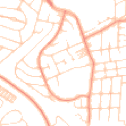 Daytime road noise heatmap for LS8 1LS