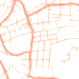 Daytime road noise heatmap for LS8 1NU