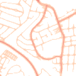Daytime road noise heatmap for LS8 1PY