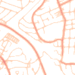 Daytime road noise heatmap for LS8 1QJ