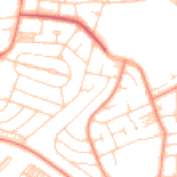 Daytime road noise heatmap for LS8 1RN