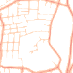 Daytime road noise heatmap for LS8 1SE