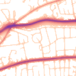 Daytime road noise heatmap for LS8 2AY