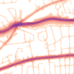 Daytime road noise heatmap for LS8 2BA