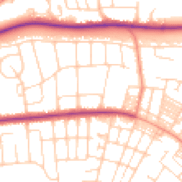 Daytime road noise heatmap for LS8 2BR