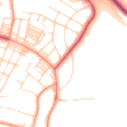 Daytime road noise heatmap for LS8 2EU