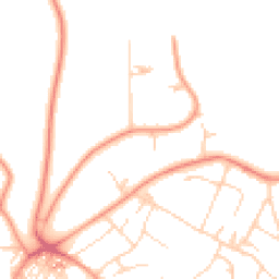Daytime road noise heatmap for LS8 2HT
