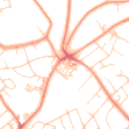 Daytime road noise heatmap for LS8 2HZ