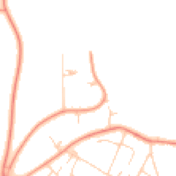 Daytime road noise heatmap for LS8 2JF