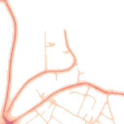 Daytime road noise heatmap for LS8 2JJ