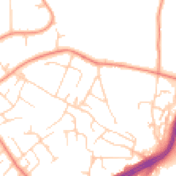 Daytime road noise heatmap for LS8 2LB