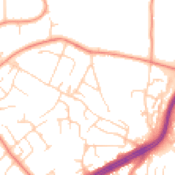 Daytime road noise heatmap for LS8 2LD