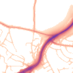 Daytime road noise heatmap for LS8 2NA