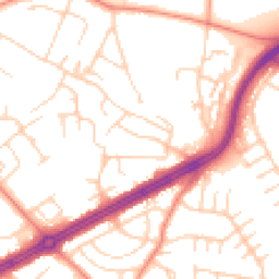 Daytime road noise heatmap for LS8 2NL