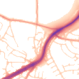 Daytime road noise heatmap for LS8 2NT