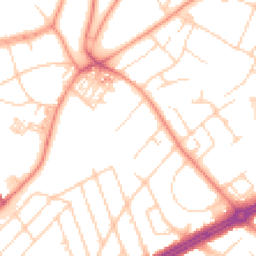 Daytime road noise heatmap for LS8 2PA