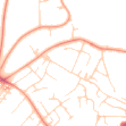 Daytime road noise heatmap for LS8 2QJ