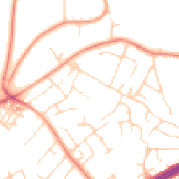 Daytime road noise heatmap for LS8 2QL