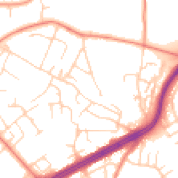Daytime road noise heatmap for LS8 2QQ