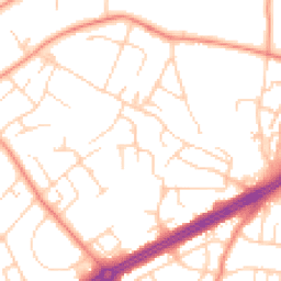 Daytime road noise heatmap for LS8 2QU