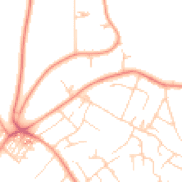Daytime road noise heatmap for LS8 2SW