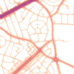 Daytime road noise heatmap for LS8 3JS