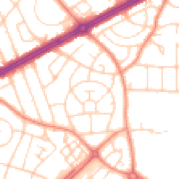 Daytime road noise heatmap for LS8 3JW