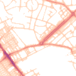 Daytime road noise heatmap for LS8 3NS