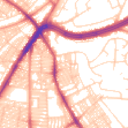 Daytime road noise heatmap for LS8 3RA