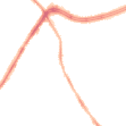 Night-time road noise heatmap for LS8 3RD