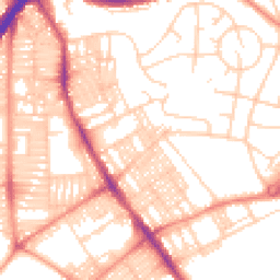 Daytime road noise heatmap for LS8 3RN