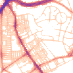Daytime road noise heatmap for LS8 3RR