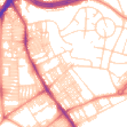 Daytime road noise heatmap for LS8 3RW