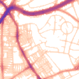 Daytime road noise heatmap for LS8 3RX