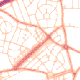 Daytime road noise heatmap for LS8 3TD
