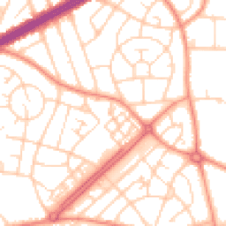 Daytime road noise heatmap for LS8 3TE