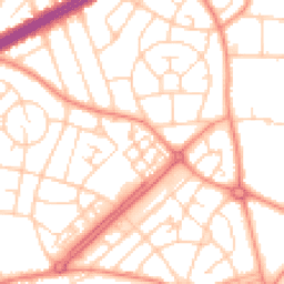 Daytime road noise heatmap for LS8 3TH