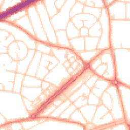 Daytime road noise heatmap for LS8 3TU