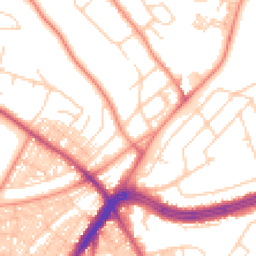 Daytime road noise heatmap for LS8 4DP