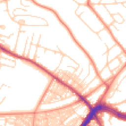 Daytime road noise heatmap for LS8 4EH