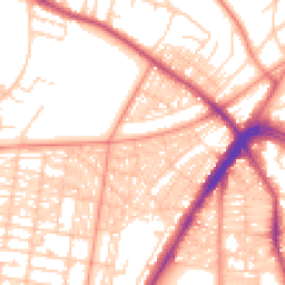 Daytime road noise heatmap for LS8 4EX