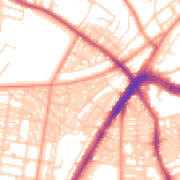 Daytime road noise heatmap for LS8 4JH